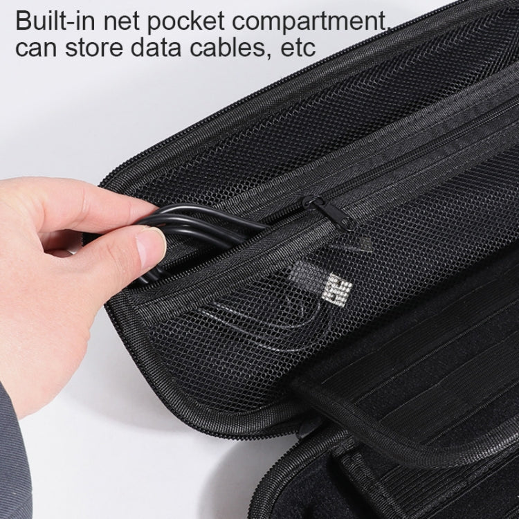 Portable EVA Storage Bag Protective Case Handbag with Holder Function for Nintendo Switch Console, Size: 26x12.5x7cm(Black Red) - Bags by buy2fix | Online Shopping UK | buy2fix