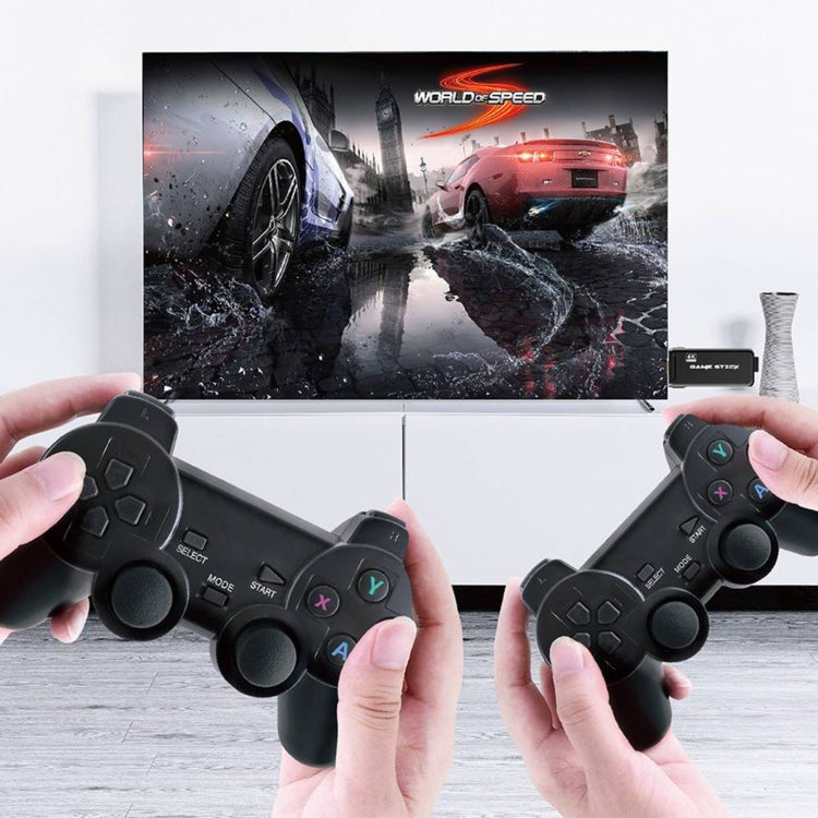 PS3000 64GB 4K Retro Game Stick with 2 Wireless Gamepads 10000+ Games Pre-installed - Pocket Console by buy2fix | Online Shopping UK | buy2fix