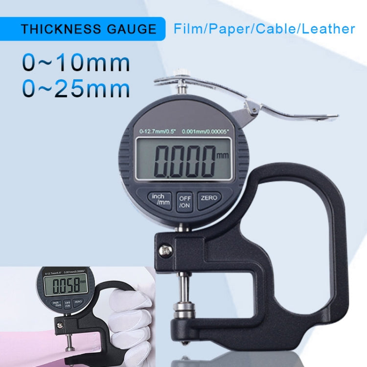 0-25mm Range Digital Display Micrometer Thickness Gauge - Consumer Electronics by buy2fix | Online Shopping UK | buy2fix