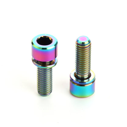 2 PCS Bicycle Accessories Titanium Bottle Cage Screw M5 15mm(Colour) -  by buy2fix | Online Shopping UK | buy2fix