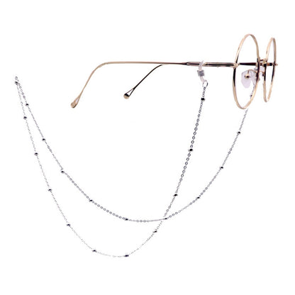 Fashion Simple Pearl Eyeglasses Chain(Silver) - Glasses Accessories by buy2fix | Online Shopping UK | buy2fix