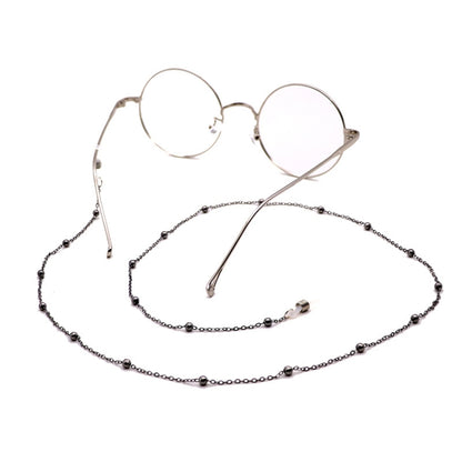 Fashion Simple Pearl Eyeglasses Chain(Silver) - Glasses Accessories by buy2fix | Online Shopping UK | buy2fix