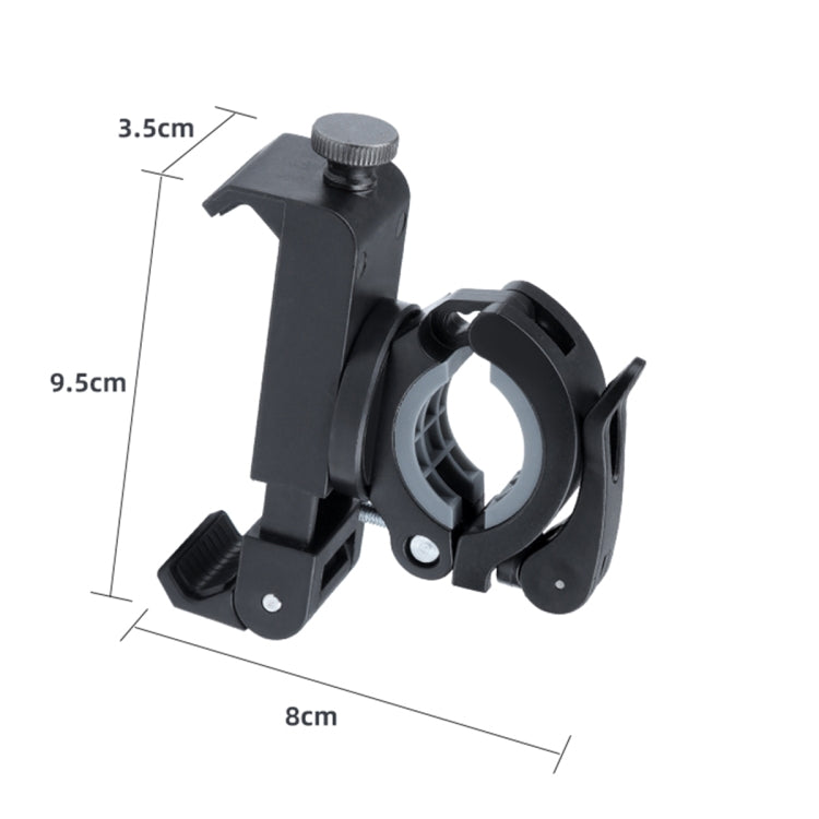 Rotatable PVC Motorcycle Bicycle Handlebar Mount Mobile Phone Holder (Black) - Outdoor & Sports by buy2fix | Online Shopping UK | buy2fix