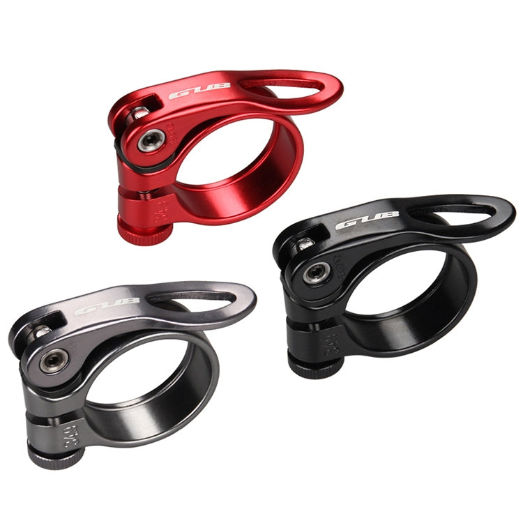 GUB CX-49 34.9mm Aluminum Ultralight Bicycle Seat Post Clamp(Titanium Color) - Pipe clamps by GUB | Online Shopping UK | buy2fix