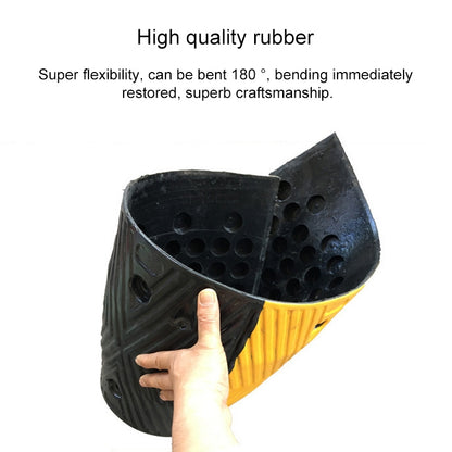 Pair Of Special Round Heads For Rubber Speed Bumps, Diameter: 40cm - Speed Bumps by buy2fix | Online Shopping UK | buy2fix