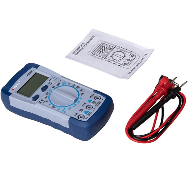 ANENG A830L Handheld Multimeter Household Electrical Instrument (Blue White) - Current & Voltage Tester by ANENG | Online Shopping UK | buy2fix