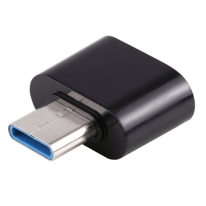 Plastic USB-C / Type-C Male to USB 2.0 Female OTG Data Transmission Charging Adapter(Black) - OTG Adapter by buy2fix | Online Shopping UK | buy2fix