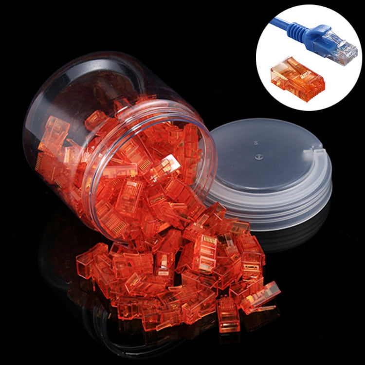 100 PCS Anpwoo Amp01 RJ45 Connector Modular Plug(Orange) - Computer & Networking by buy2fix | Online Shopping UK | buy2fix