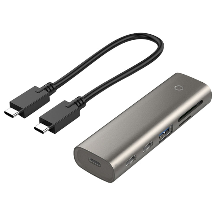 Rocketek HC463 USB3.1 Gen2  to Type-C 3.1 + USB 3.1 + SD / TF 6 in 1 HUB Adapter - USB HUB by ROCKETEK | Online Shopping UK | buy2fix