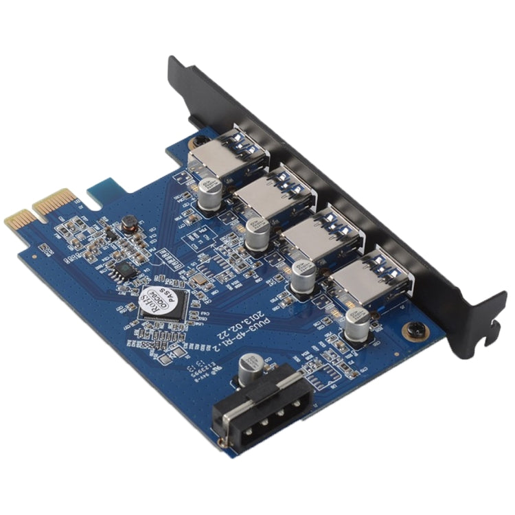 ORICO PVU3-4P 4 Ports USB3.0 PCI Express Card for Desktop(Black) - Add-on Cards by ORICO | Online Shopping UK | buy2fix