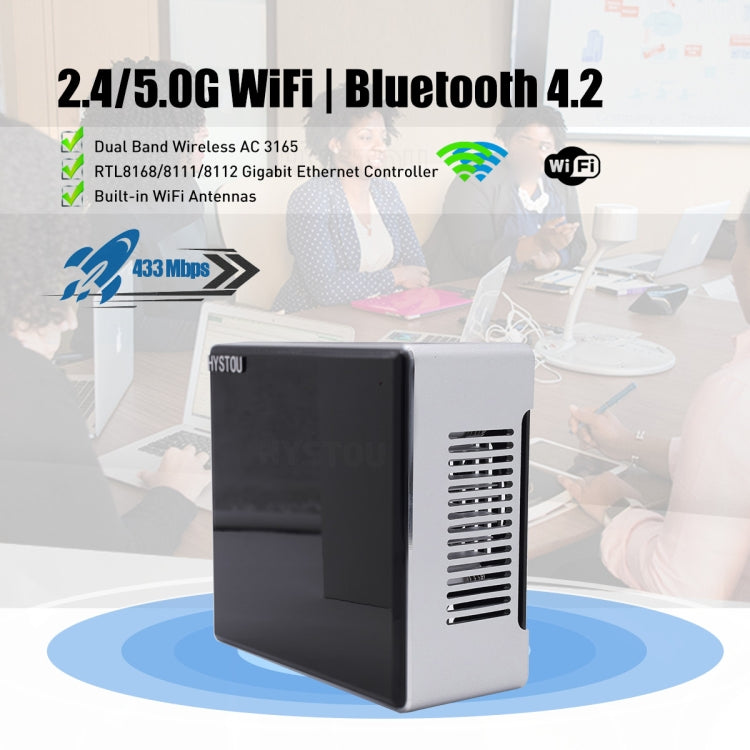 HYSTOU M5 Windows 7/8/10 / WES7/10/Linux System Mini PC, Intel Core i7-1065G7 Quad Core 8 Threads up to 3.9GHz, 16GB RAM+512GB SSD, UK Plug - Windows Mini PCs by HYSTOU | Online Shopping UK | buy2fix