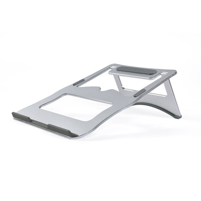 Aluminum Alloy Cooling Holder Desktop Portable Simple Laptop Bracket, Two-stage Support, Size: 21x26cm (Silver) - Laptop Stand by buy2fix | Online Shopping UK | buy2fix