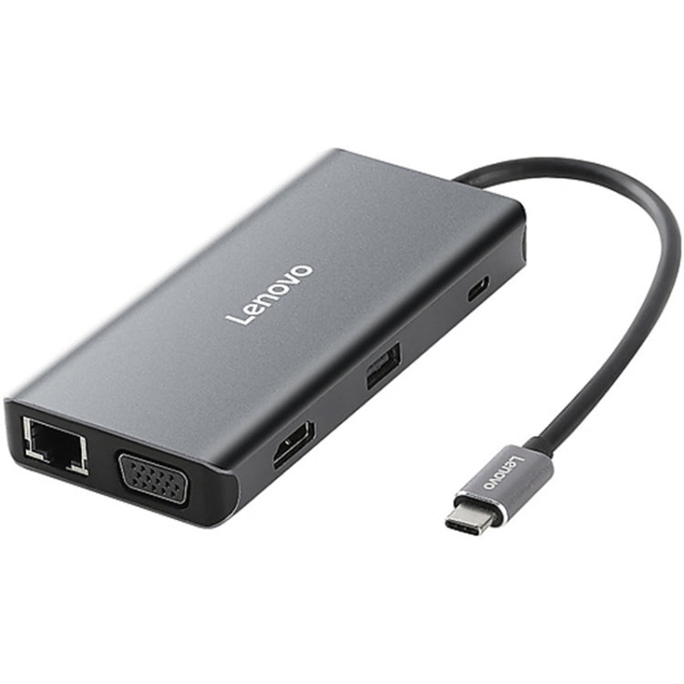 Lenovo LX0801 Type-C / USB-C Network Cable Interface Converter Docking Station - Cable & Adapters by Lenovo | Online Shopping UK | buy2fix