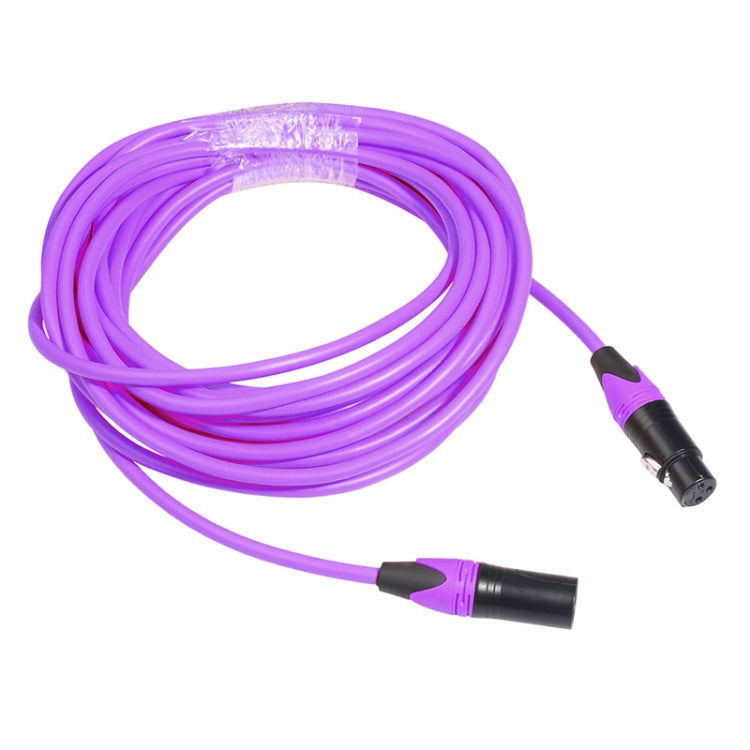 XRL Male to Female Microphone Mixer Audio Cable, Length: 3m (Purple) - Consumer Electronics by buy2fix | Online Shopping UK | buy2fix