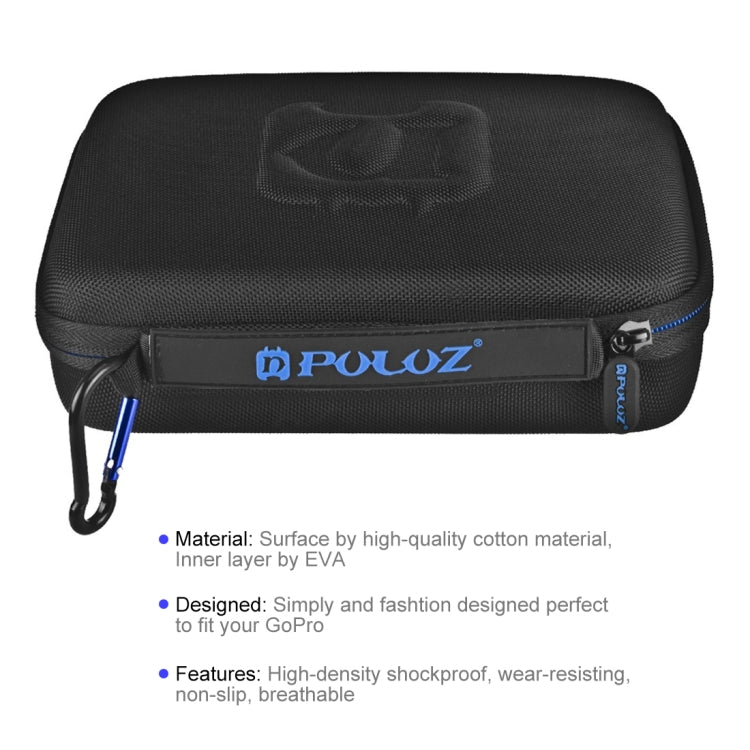 PULUZ Waterproof Carrying and Travel Case for for GoPro, Insta360, DJI and Other Action Cameras Accessories, Medium Size: 23cm x 17cm x 7cm - Carry Cases by PULUZ | Online Shopping UK | buy2fix