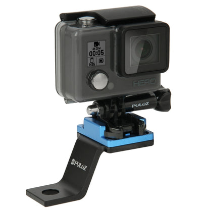PULUZ Fixed Metal Motorcycle Holder Mount for GoPro Hero11 Black / HERO10 Black /9 Black /8 Black /7 /6 /5 /5 Session /4 Session /4 /3+ /3 /2 /1, DJI Osmo Action and Other Action Cameras(Blue) - DJI & GoPro Accessories by PULUZ | Online Shopping UK | buy2fix