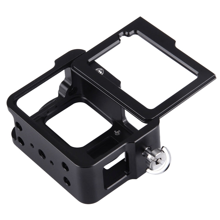 PULUZ Housing Shell CNC Aluminum Alloy Protective Cage with Insurance Frame & 52mm UV Lens for GoPro HERO(2018) /7 Black /6 /5(Black) - Metal Cases by PULUZ | Online Shopping UK | buy2fix