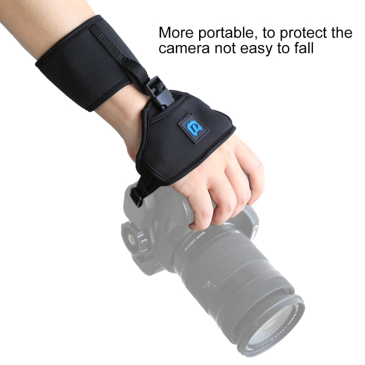 PULUZ Soft Neoprene Hand Grip Wrist Strap with 1/4 inch Screw Plastic Plate for SLR / DSLR Cameras - Camera Accessories by PULUZ | Online Shopping UK | buy2fix