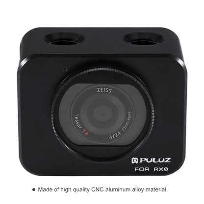 PULUZ for Sony RX0 Aluminum Alloy Protective Cage + 37mm UV Filter Lens + Lens Sunshade with Screws and Screwdrivers(Black) - DJI & GoPro Accessories by PULUZ | Online Shopping UK | buy2fix