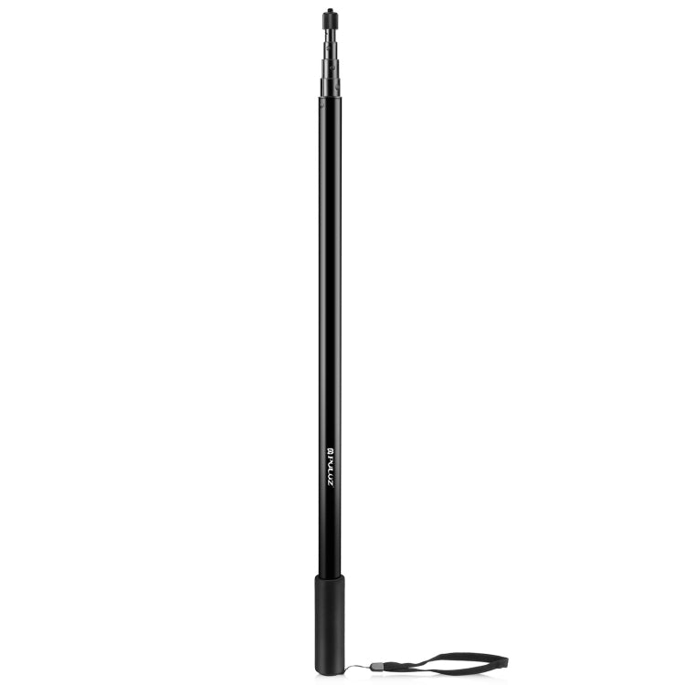 PULUZ 3m Metal Selfie Stick Monopod  for Insta360 One RS / X2 / X3 (Black) - Self Monopod Grip by PULUZ | Online Shopping UK | buy2fix