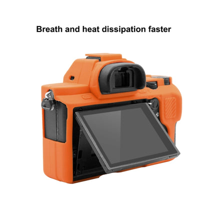 PULUZ Soft Silicone Protective Case for Sony ILCE-7MII / 7SMII / 7RMII(Orange) - Protective Case by PULUZ | Online Shopping UK | buy2fix