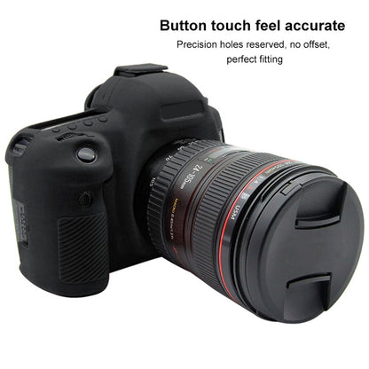 PULUZ Soft Silicone Protective Case for Canon EOS 5D Mark IV(Black) - Protective Case by PULUZ | Online Shopping UK | buy2fix