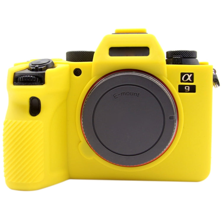 PULUZ Soft Silicone Protective Case for Sony ILCE-9M2/ Alpha 9 II / A92(Yellow) - Protective Case by PULUZ | Online Shopping UK | buy2fix