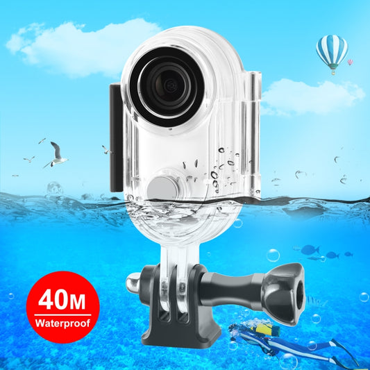 For Insta360 GO 3 PULUZ 40m Underwater Waterproof Housing Case with Base Adapter & Screw (Transparent) - Case & Bags by PULUZ | Online Shopping UK | buy2fix