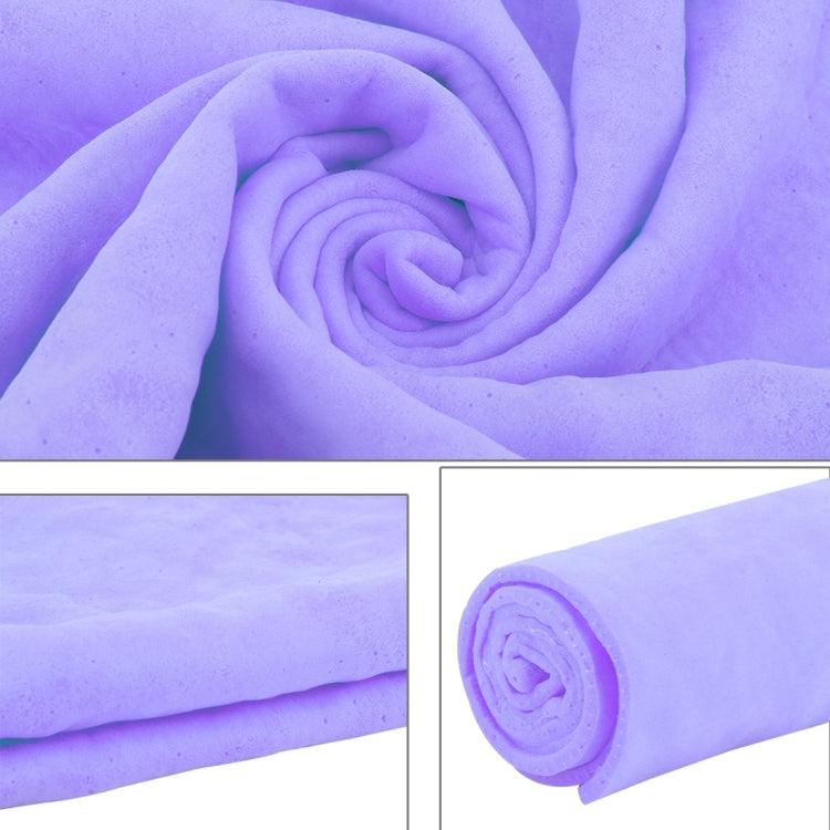 KANEED Synthetic Chamois Drying Towel Super Absorbent PVA Shammy Cloth for Fast Drying of Car, Size: 43 x 32 x 0.2cm(Purple) - Car washing supplies by KANEED | Online Shopping UK | buy2fix