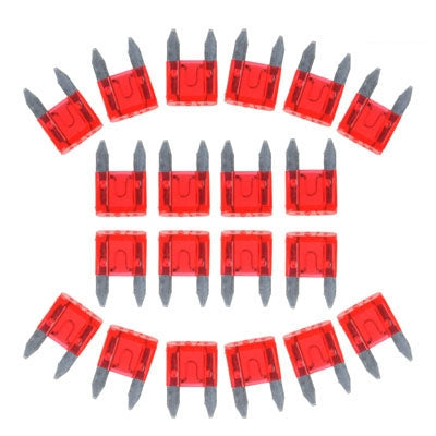 100 PCS Auto Mini Blade Fuse, DC 12V 10A(Red) - In Car by buy2fix | Online Shopping UK | buy2fix