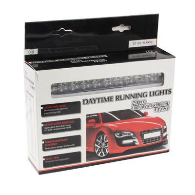 Universal White 20 LED Daytime Running Light for Car - In Car by buy2fix | Online Shopping UK | buy2fix