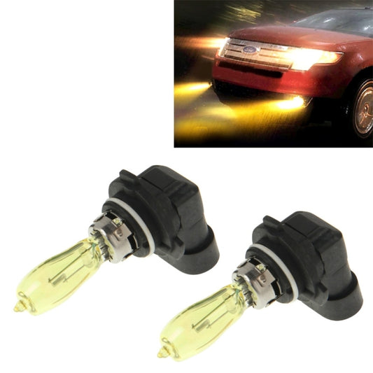 2 X 9006 HOD Halogen Bulbs 12V 100W 2400 LM 3500K Yellow Light Headlights - In Car by buy2fix | Online Shopping UK | buy2fix