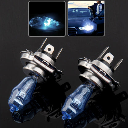 HOD H4 Halogen Bulb, Super White Car Headlight Bulb, 12 V, 90 /100W, 6000K 2400 LM (Pair) - In Car by buy2fix | Online Shopping UK | buy2fix