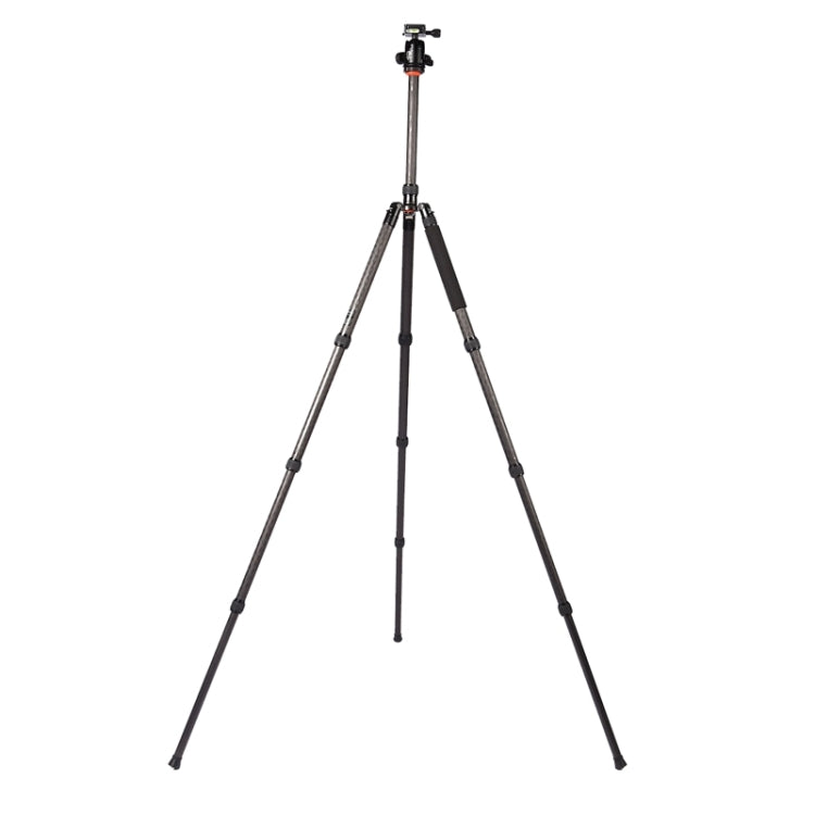 Triopo GT-2804X8.C Adjustable Portable Carbon Fiber Tripod with B-2 Aluminum Ball Head for Canon Nikon Sony DSLR Camera(Black) - Tripods by TRIOPO | Online Shopping UK | buy2fix