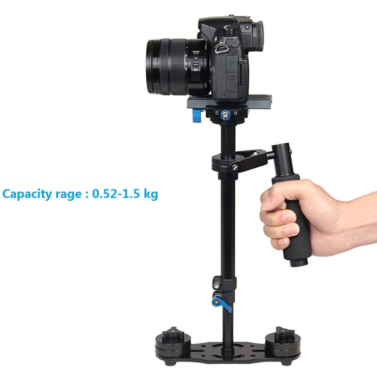 YELANGU S40L 40cm Aluminum Alloy Handheld Stabilizer for DSLR Camera DV(Black) - Camera Accessories by YELANGU | Online Shopping UK | buy2fix