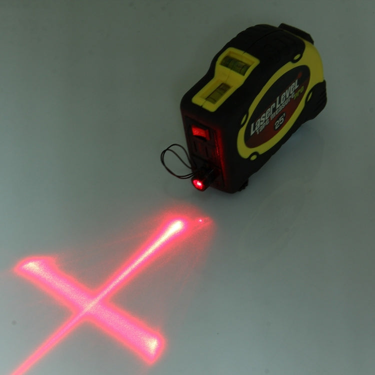 Laser Level with Tape Measure Pro (25 feet) & Belt Clip / Can be Attached to Tripod(Yellow) - Consumer Electronics by buy2fix | Online Shopping UK | buy2fix