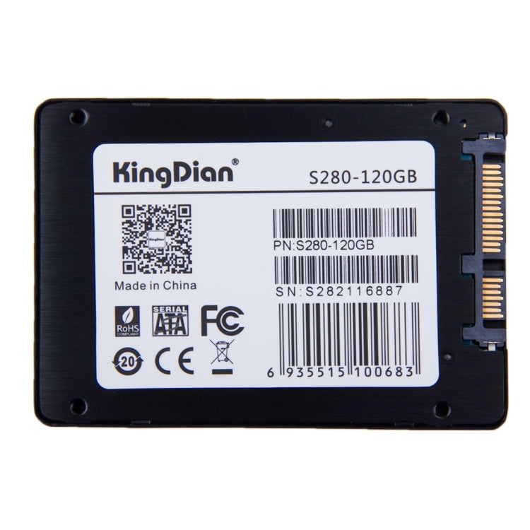 Kingdian S280 120GB 2.5 inch Solid State Drive / SATA III Hard Disk for Desktop / Laptop - Solid State Drives by KingDian | Online Shopping UK | buy2fix