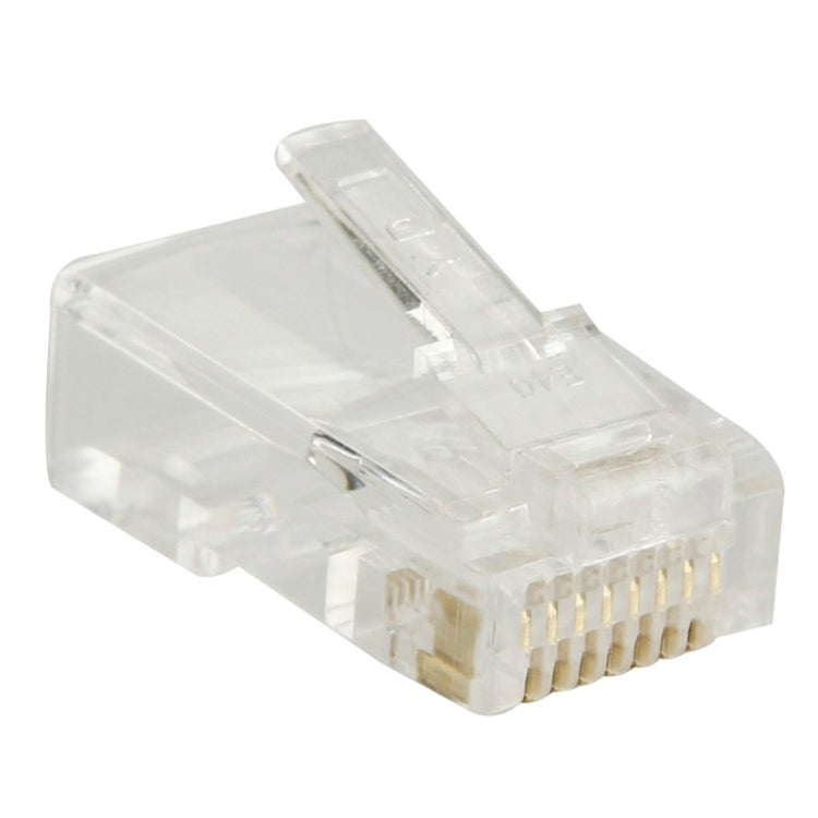 100 PCS RJ45 Connector Modular Plug, Gold: 3u -  by buy2fix | Online Shopping UK | buy2fix