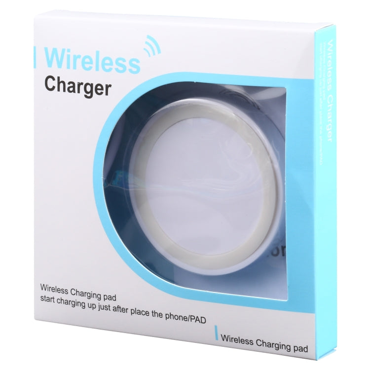 5W Universal QI Standard Round Wireless Charging Pad(White) - Wireless Charger by buy2fix | Online Shopping UK | buy2fix