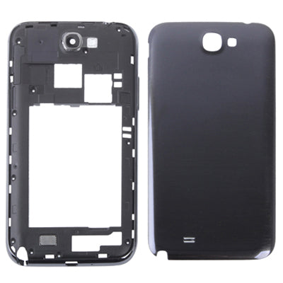 For Samsung Galaxy Note II / N7100 Original Battery Back Cover (Black) - Galaxy Note Series Parts by buy2fix | Online Shopping UK | buy2fix