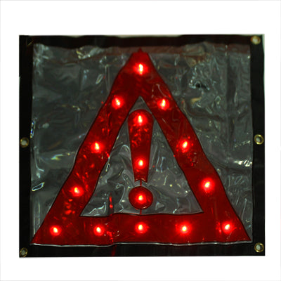 15LED Triangle Emergency Car Warning Safety Traffic Sign Red - In Car by buy2fix | Online Shopping UK | buy2fix