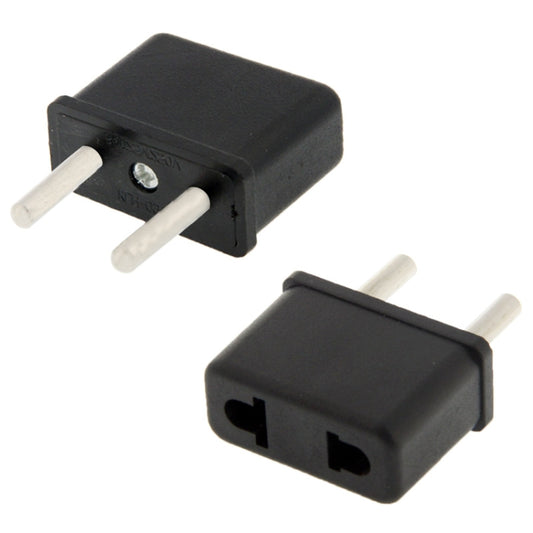 US Plug to EU Plug AC Wall Universal Travel Power Socket Plug Adaptor(Black) - Consumer Electronics by buy2fix | Online Shopping UK | buy2fix