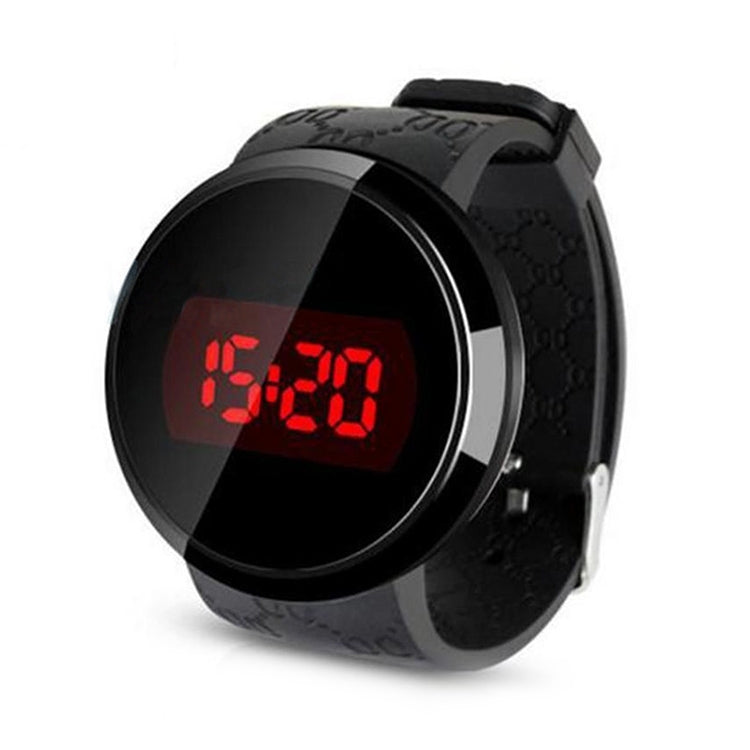 Touch Screen Unisex LED Digital Watch Wristwatch Timepiece Silicon Strap ( Black )(Black) - Outdoor & Sports by buy2fix | Online Shopping UK | buy2fix