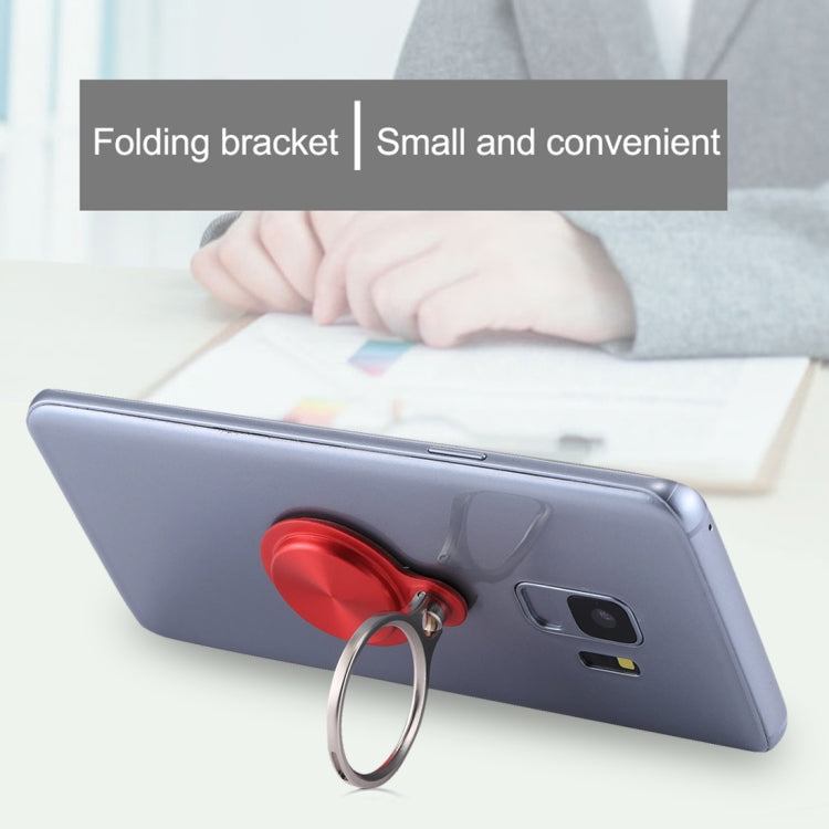 Universal CD Pattern Metal Mobile Phone Ring Holder(Red) - Ring Holder by buy2fix | Online Shopping UK | buy2fix