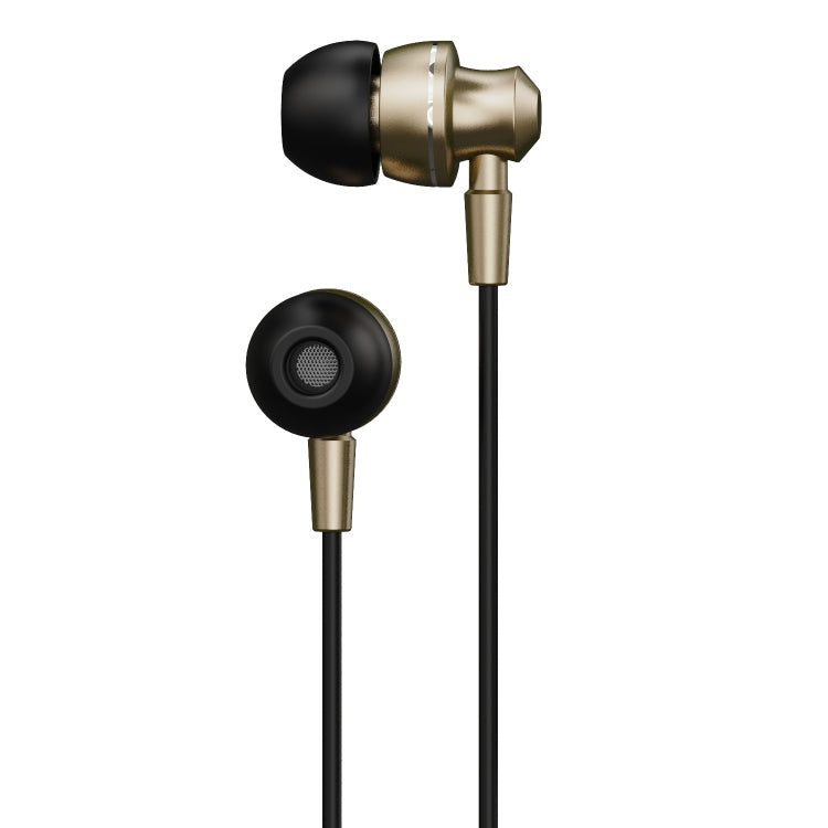 WK YA05 SHQ Series 3.5mm Music In-ear Wired Earphone (Gold) - In Ear Wired Earphone by WK | Online Shopping UK | buy2fix