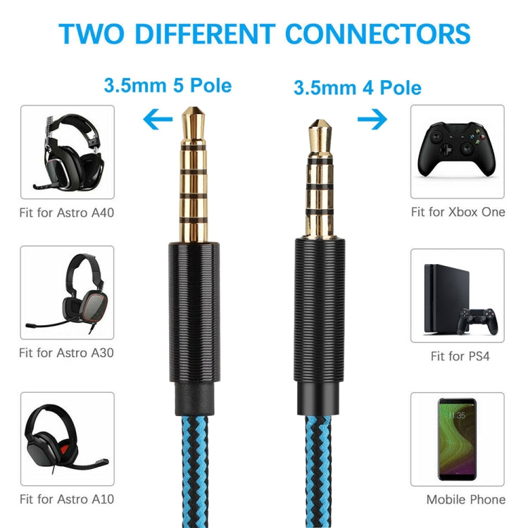 ZS0162 Wired Control Version Gaming Headset Audio Cable for Logitech Astro A10 A40 A30 - Headset Accessories by buy2fix | Online Shopping UK | buy2fix