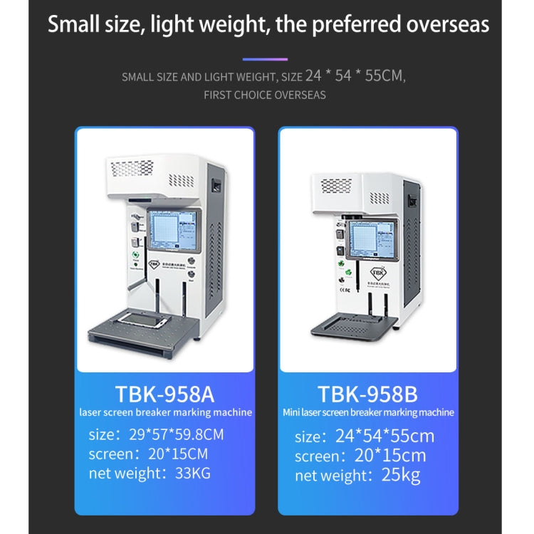 TBK958B Automatic Mini Laser Marking Screen Separater Repair Machine - Repair Platform by TBK | Online Shopping UK | buy2fix