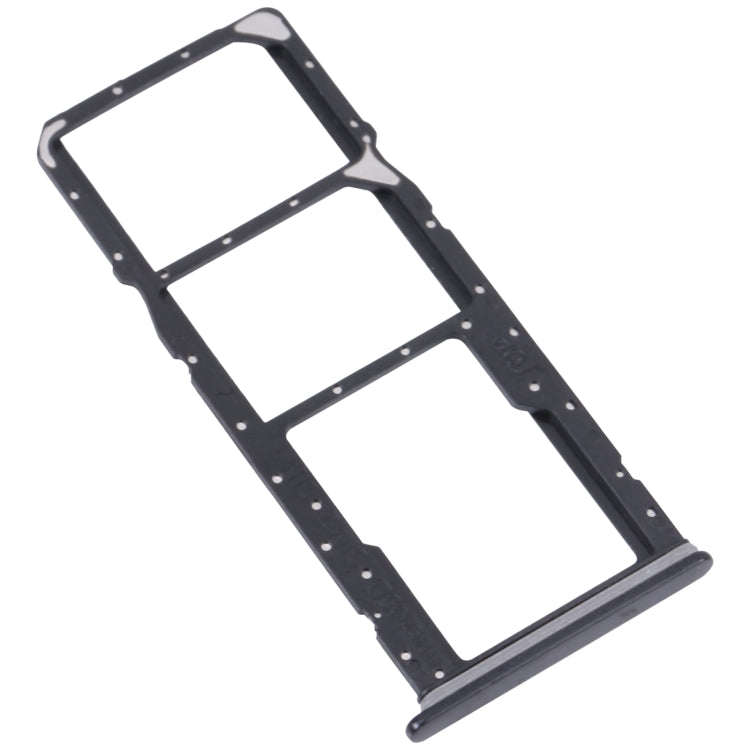 For Samsung Galaxy A04 Core SM-A042F Original SIM Card Tray + SIM Card Tray + Micro SD card tray(Black) - Card Socket by buy2fix | Online Shopping UK | buy2fix