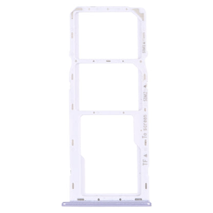 For Samsung Galaxy M42 5G SM-A436B Original SIM Card Tray + SIM Card Tray + Micro SD card tray (Purple) - Repair & Spare Parts by buy2fix | Online Shopping UK | buy2fix