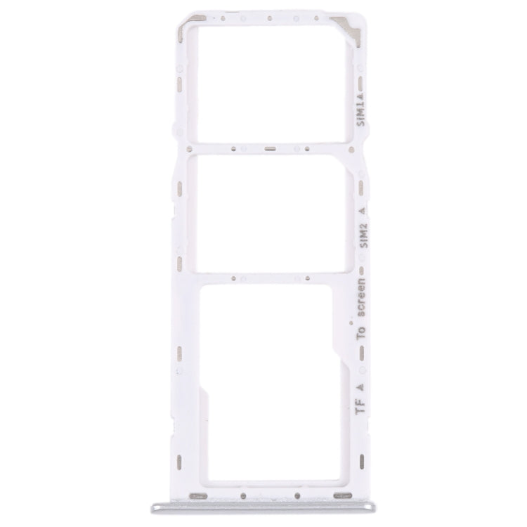 For Samsung Galaxy M42 5G SM-A436B Original SIM Card Tray + SIM Card Tray + Micro SD card tray (Silver) - Repair & Spare Parts by buy2fix | Online Shopping UK | buy2fix